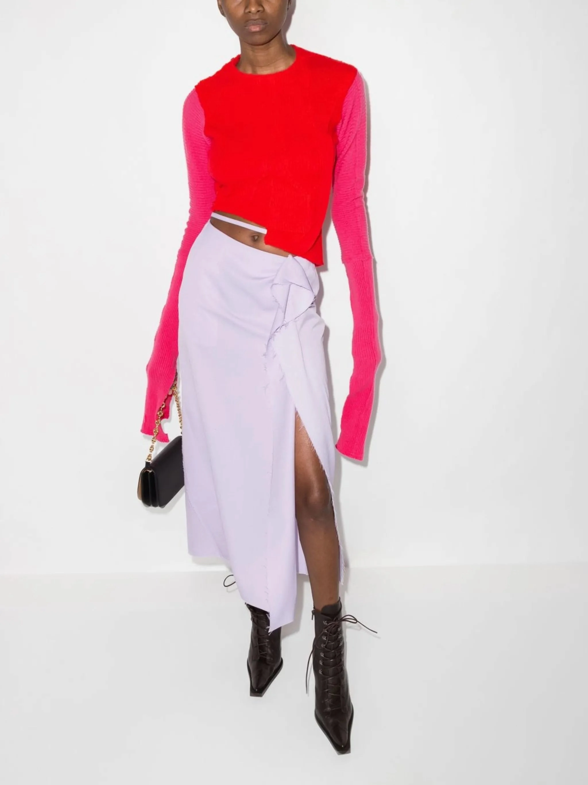 asymmetric ribbed-knit jumper Other Stories Knitwear