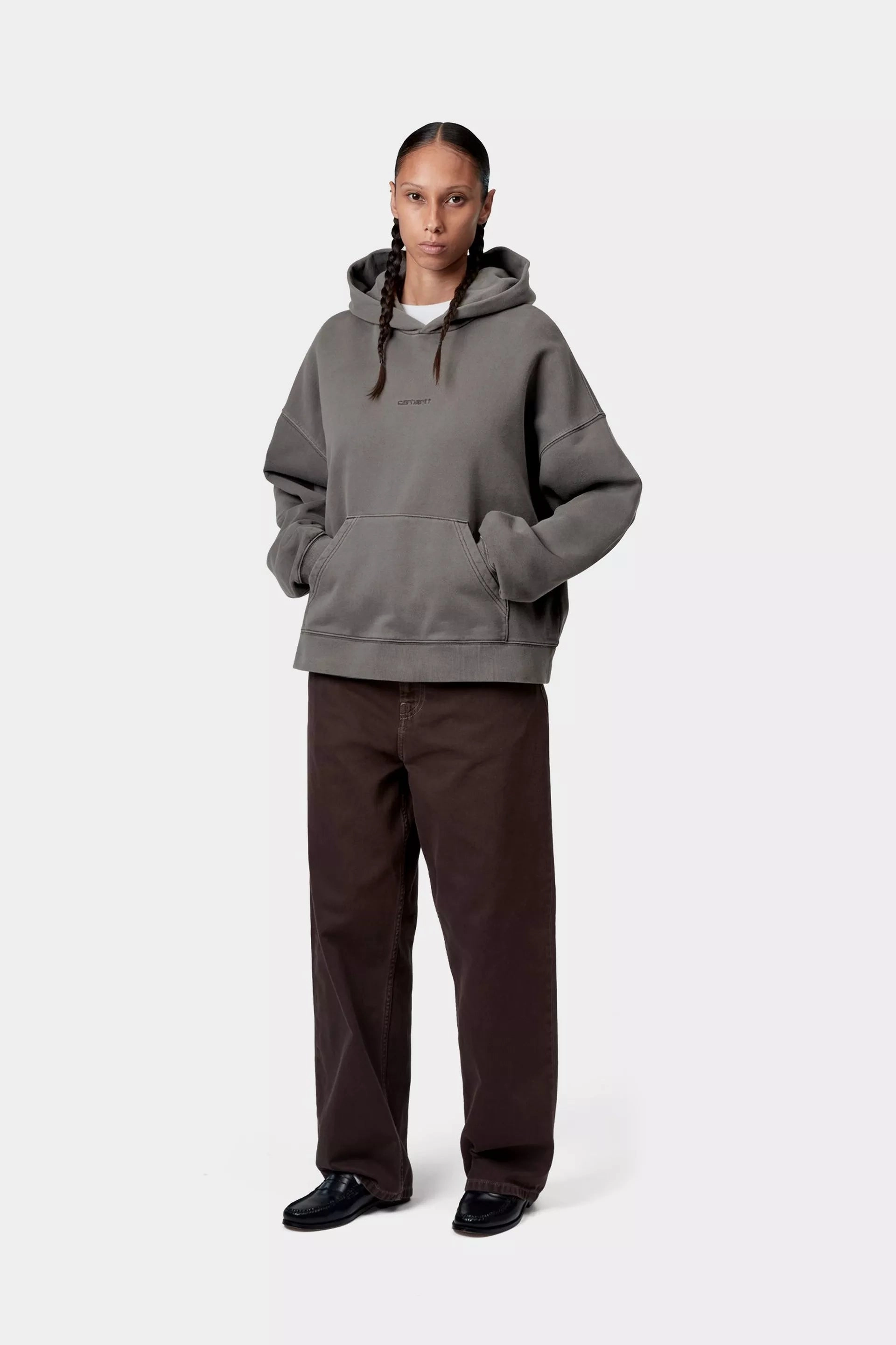 Scary Movie Sweatshirts W' Hooded Benton Sweatshirt  / carhartt wip / graphite