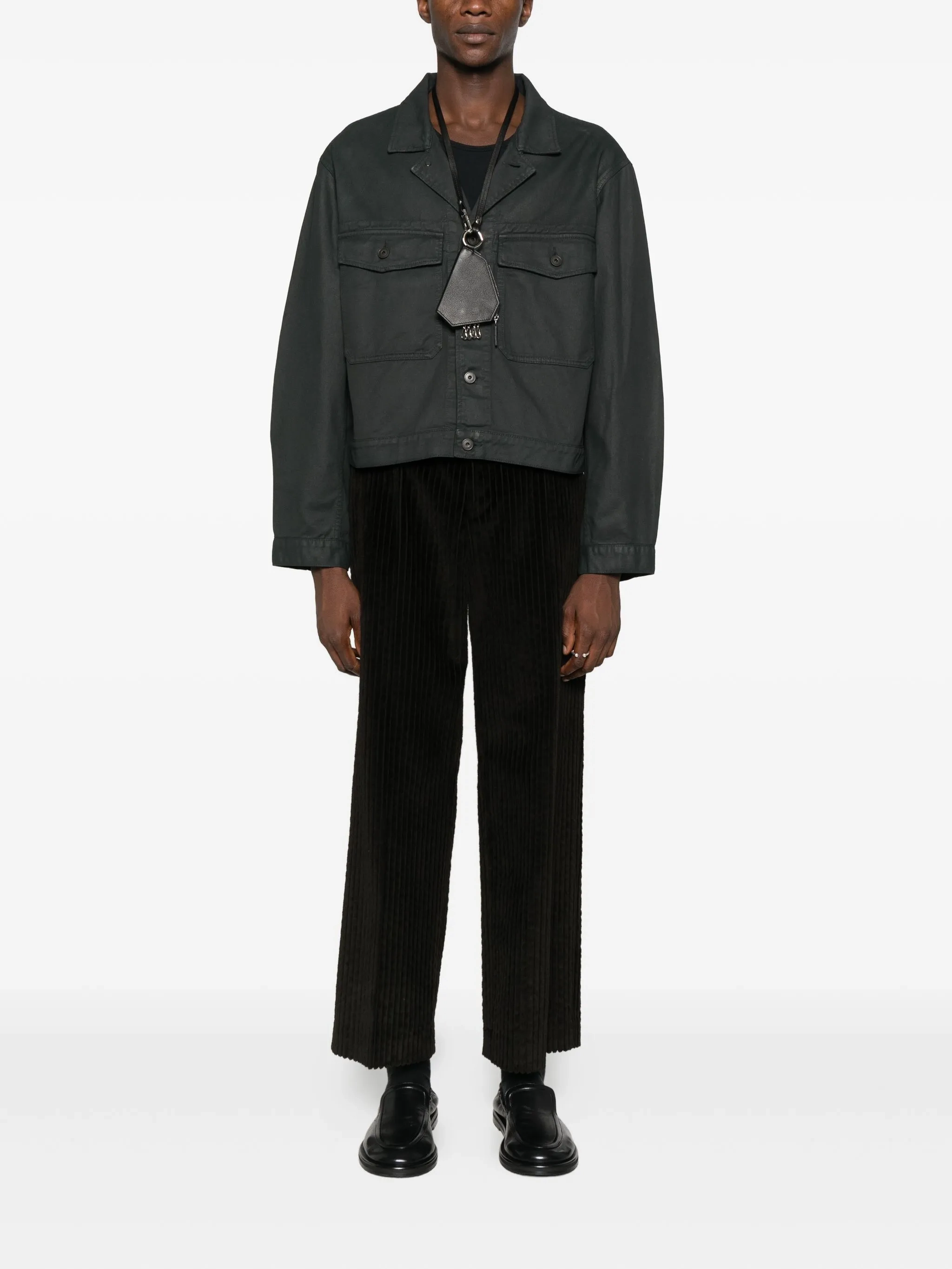LEMAIRE - Men Trucker Jacket Coats With Real Fur