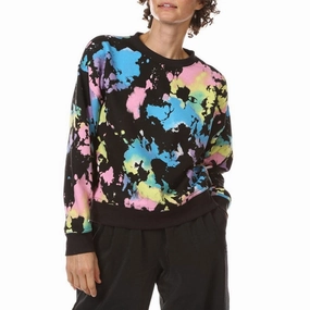 Champion Women's Splatter Print Fleece Sweatshirt Cutest Sweatshirts