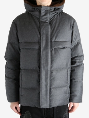 Elegant Coats YVES SALOMON - Men Hooded Jacket