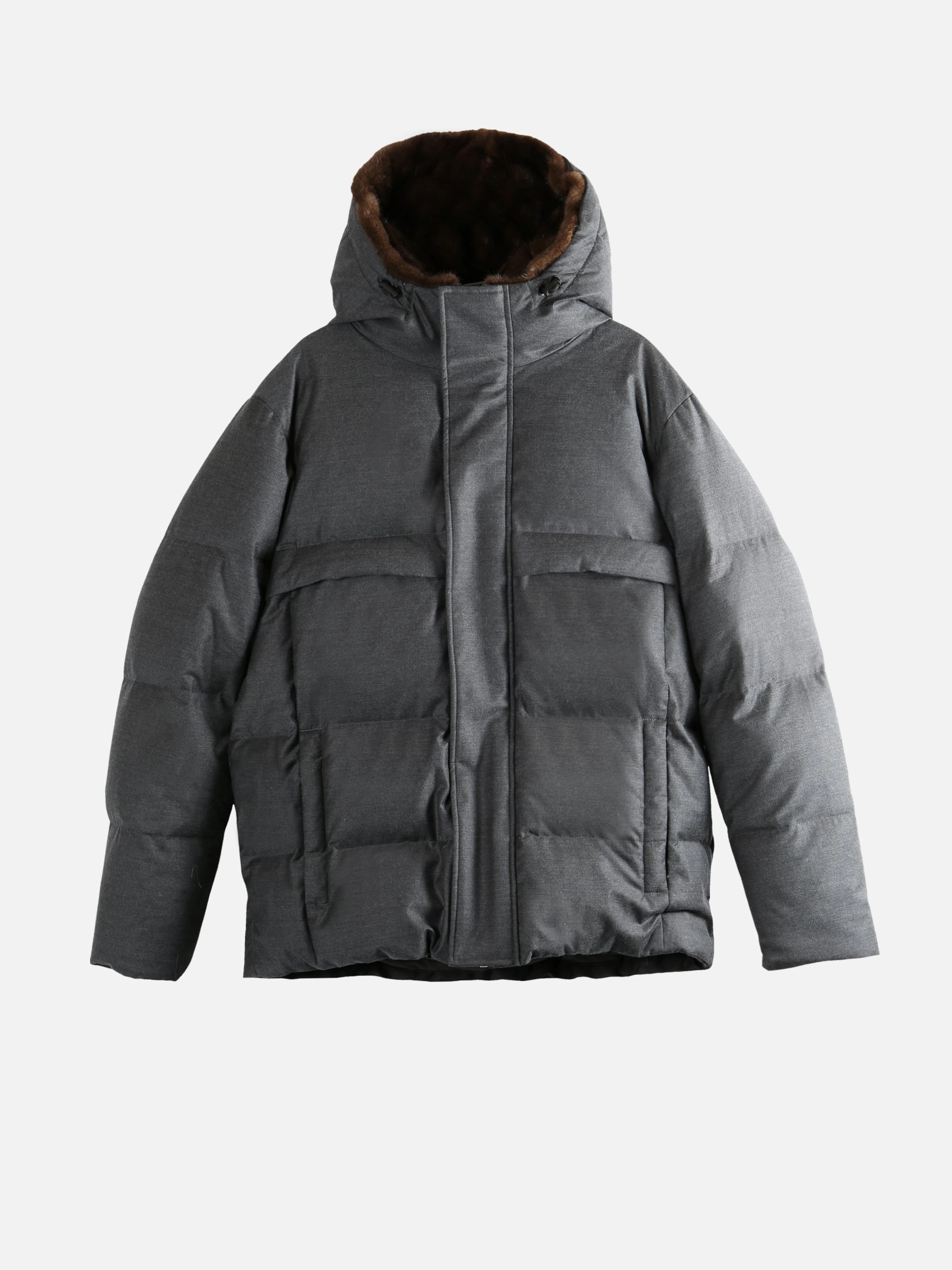 YVES SALOMON - Men Hooded Jacket Big Girl Coats