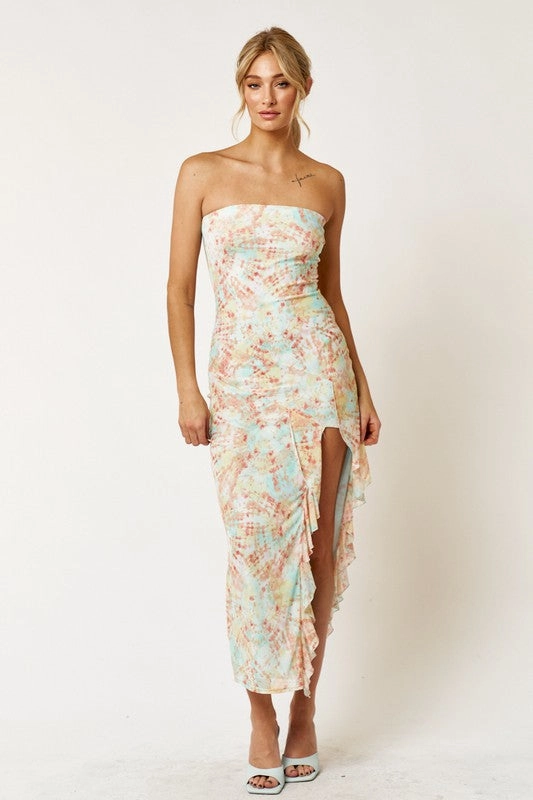 Melrose Maxi Dress Yvette Ruffle Tube Maxi Dress