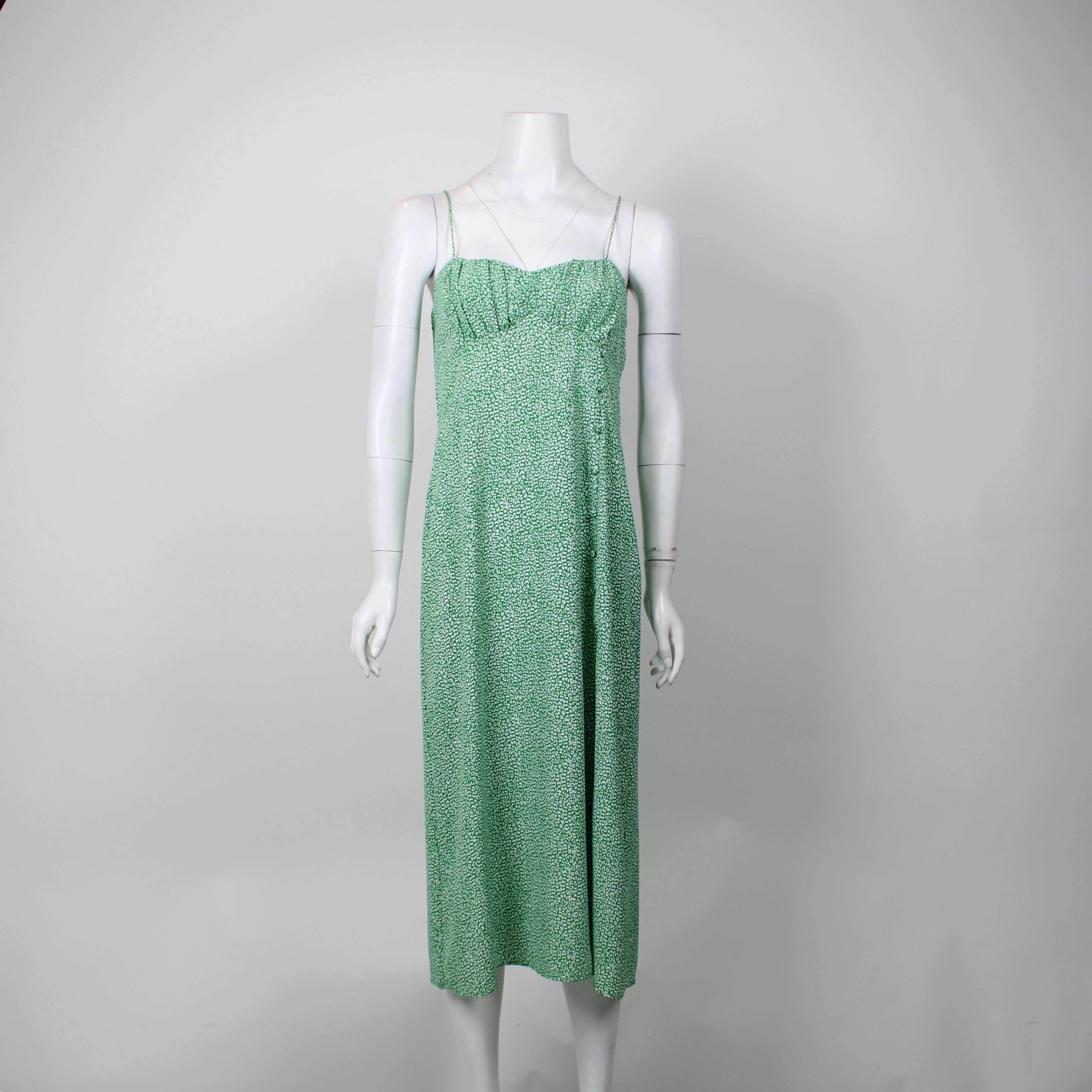 A Midi Dress Zara Green Midi Dress